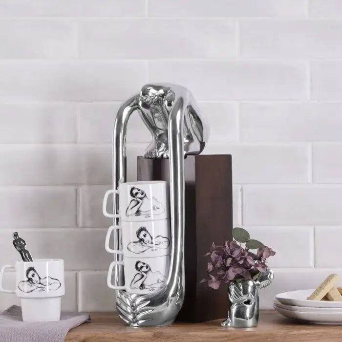 4 MUG HOLDER - At Full Stretch - Carrol Boyes Online Shopping