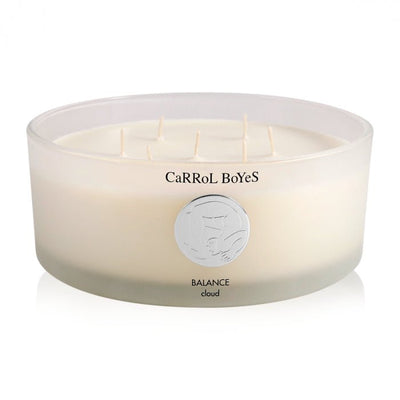 Designer luxury candle from Carrol Boyes illuminating a modern space