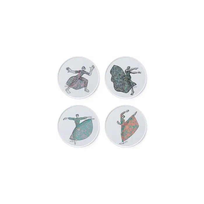 Dancers SIDE PLATE SET OF 4 - Carrol Boyes