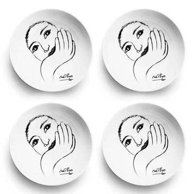 Face Facts CEREAL / SOUP BOWL SET OF 4 - Carrol Boyes