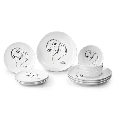 Face Facts DINNERWARE 12pc SET - Carrol Boyes