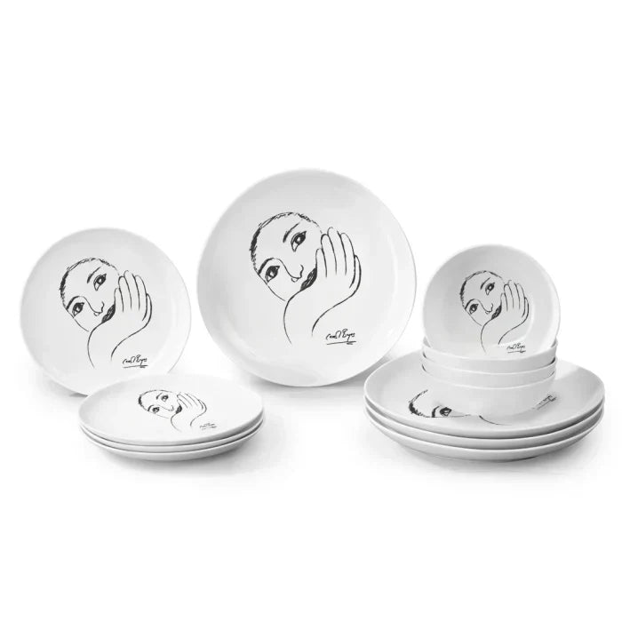 Face Facts DINNERWARE 12pc SET - Carrol Boyes