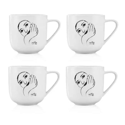 Face Facts MUG SET OF 4 - Carrol Boyes