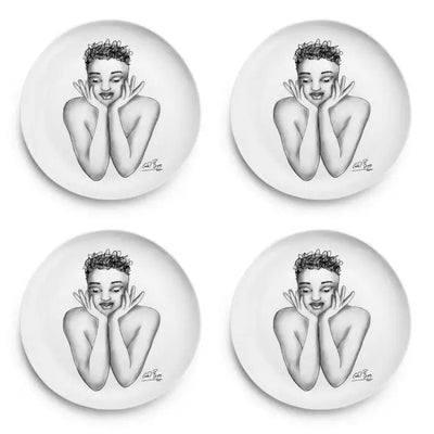 Fascinating SIDE PLATE SET OF 4 - Carrol Boyes