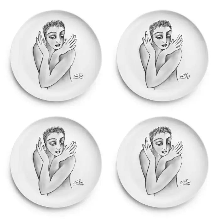 Flutter SIDE PLATE SET OF 4 - Carrol Boyes