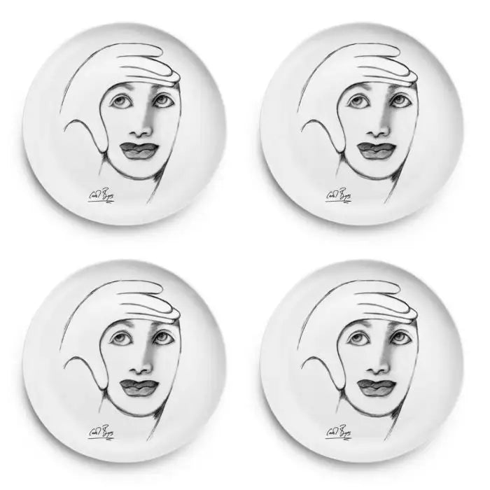 Framed SIDE PLATE SET OF 4 - Carrol Boyes