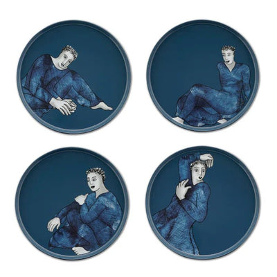 Indigo Blues DINNER PLATE SET OF 4 - Carrol Boyes