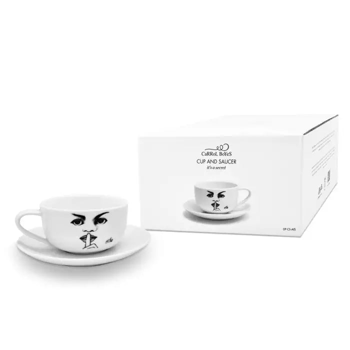 It's A Secret CUP AND SAUCER - Carrol Boyes