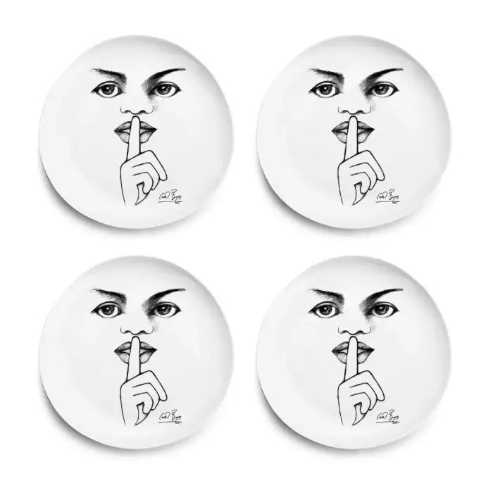 It's A Secret! DINNER PLATE SET OF 4 - Carrol Boyes