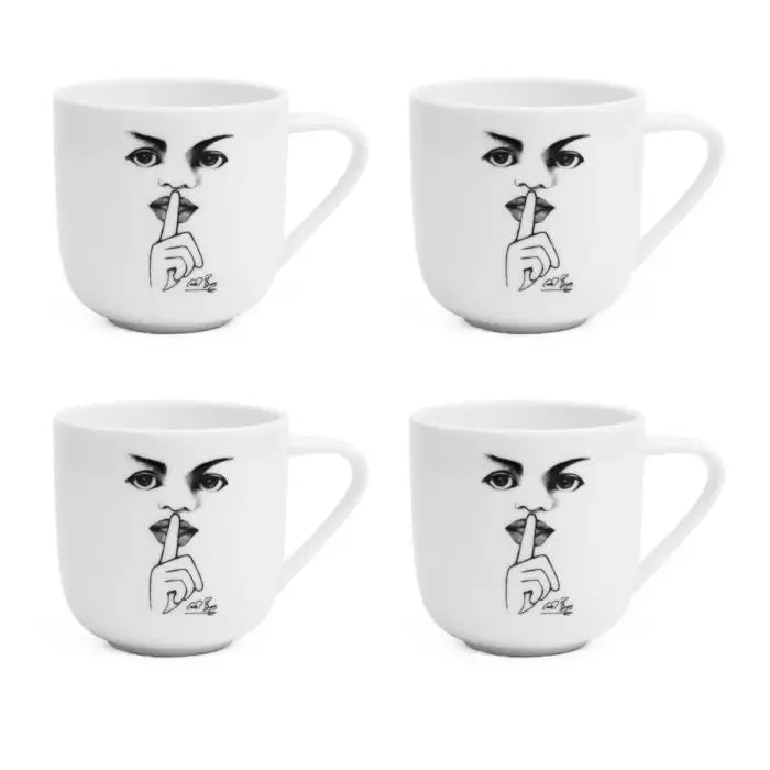 It's A Secret! MUG SET OF 4 - Carrol Boyes