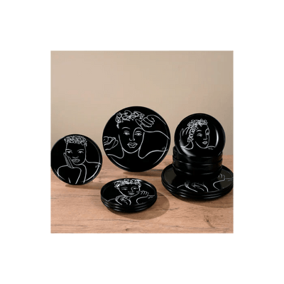 Sketchbook Black DINNERWARE 12pc SET - Carrol Boyes