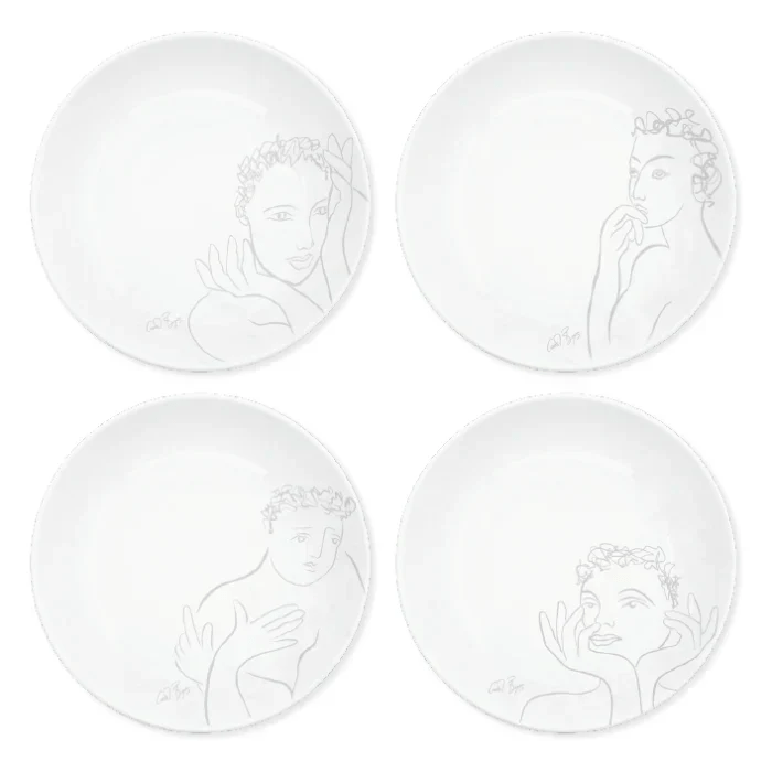 Sketchbook Grey CEREAL / SOUP BOWL SET OF 4 - Carrol Boyes