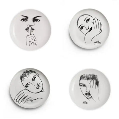 Sketchbook Mix SIDE PLATE SET OF 4 - Carrol Boyes