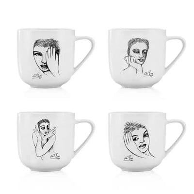 Sketchbook MUG SET OF 4 - Carrol Boyes
