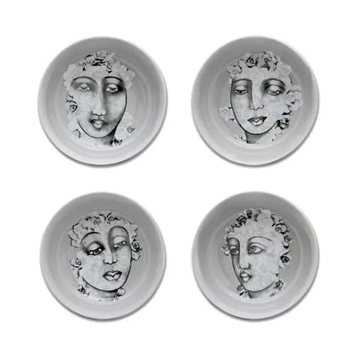 Succulent Faces CEREAL / SOUP BOWL SET OF 4 - Carrol Boyes