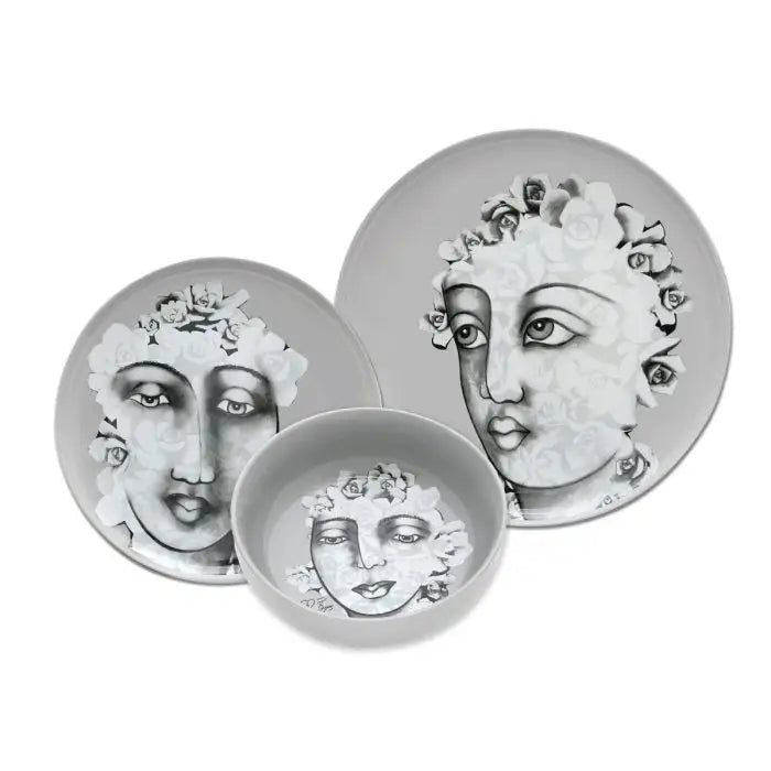 Succulent Faces DINNERWARE 12pc SET - Carrol Boyes